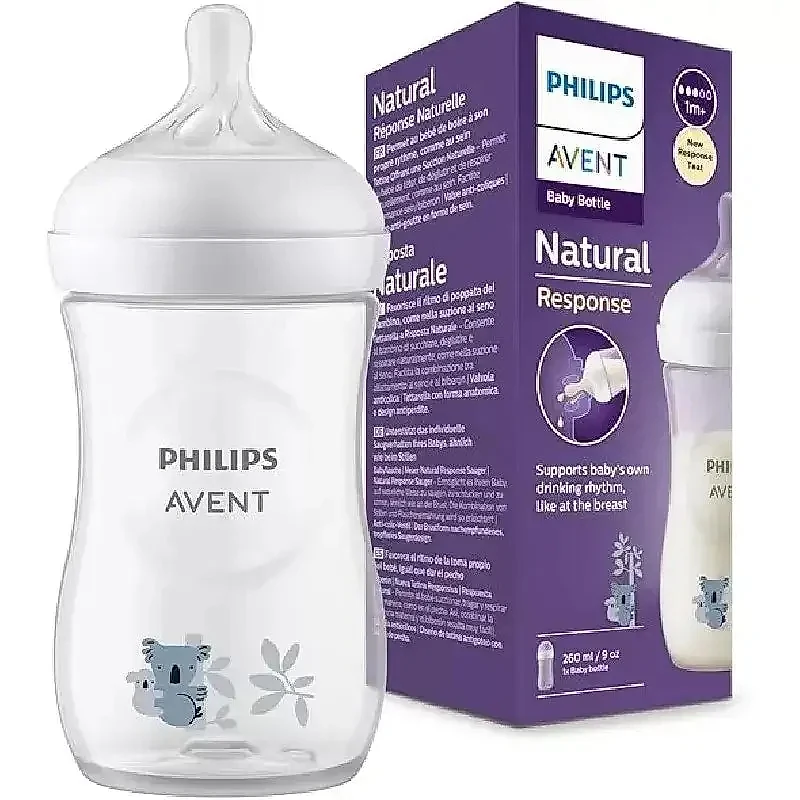 Avent Biberon Natural 3.0 Teat 1m+ 260ml Deco Koala Scy903/67