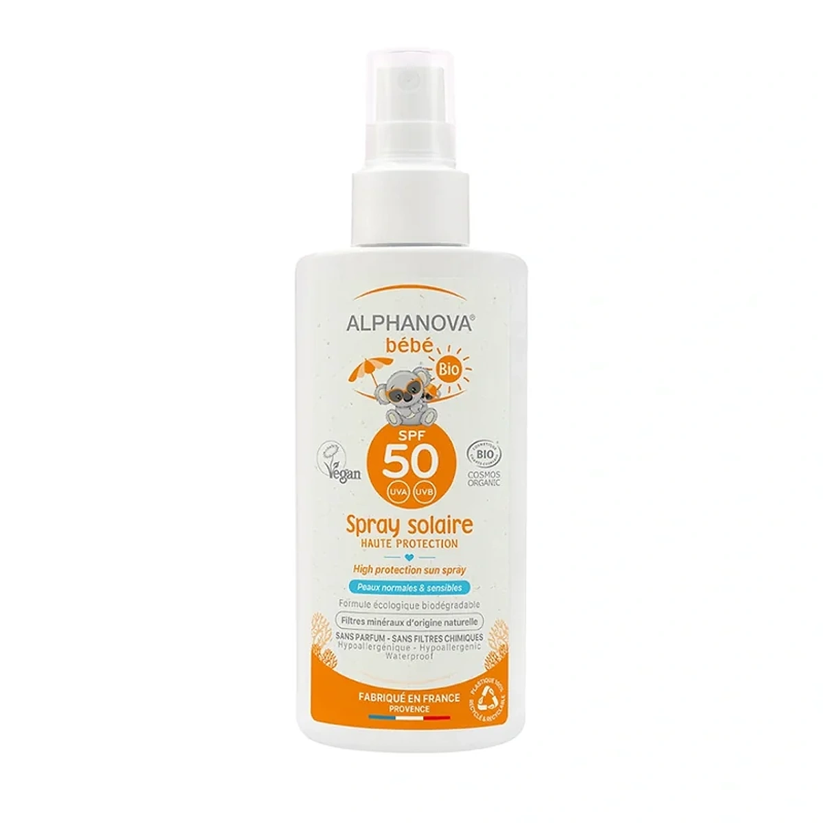 Alphanova Spray Solaire Bebe Spf50 125g