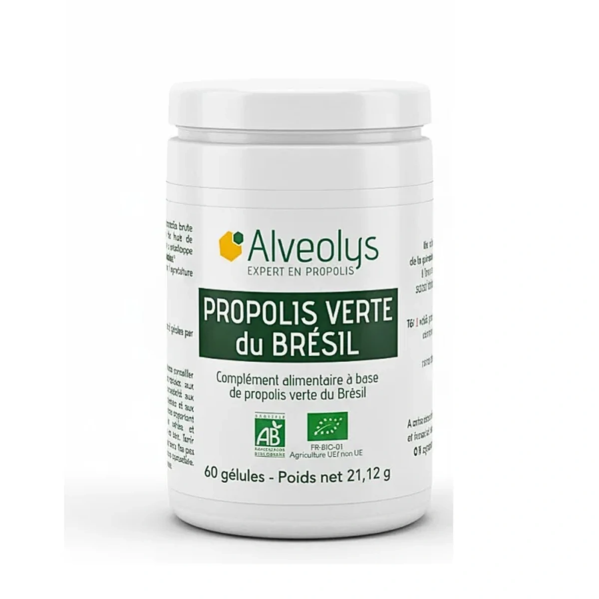 Alveolys Propolis Verte Du Bresil 60 Gelules