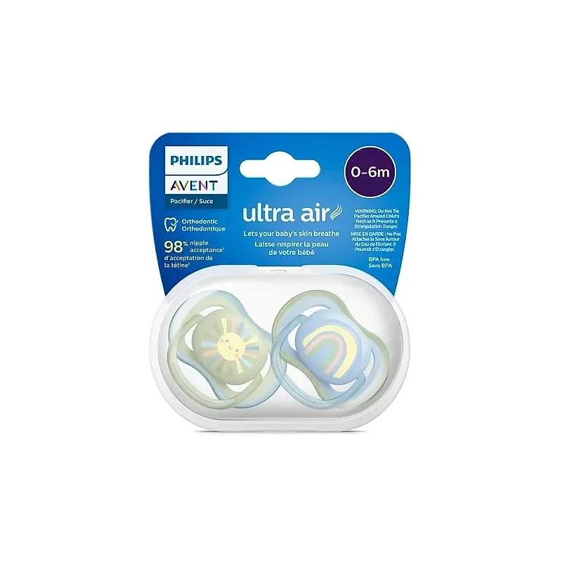 Avent Sucette Ultra Air 0-6m Boy Scf085/58