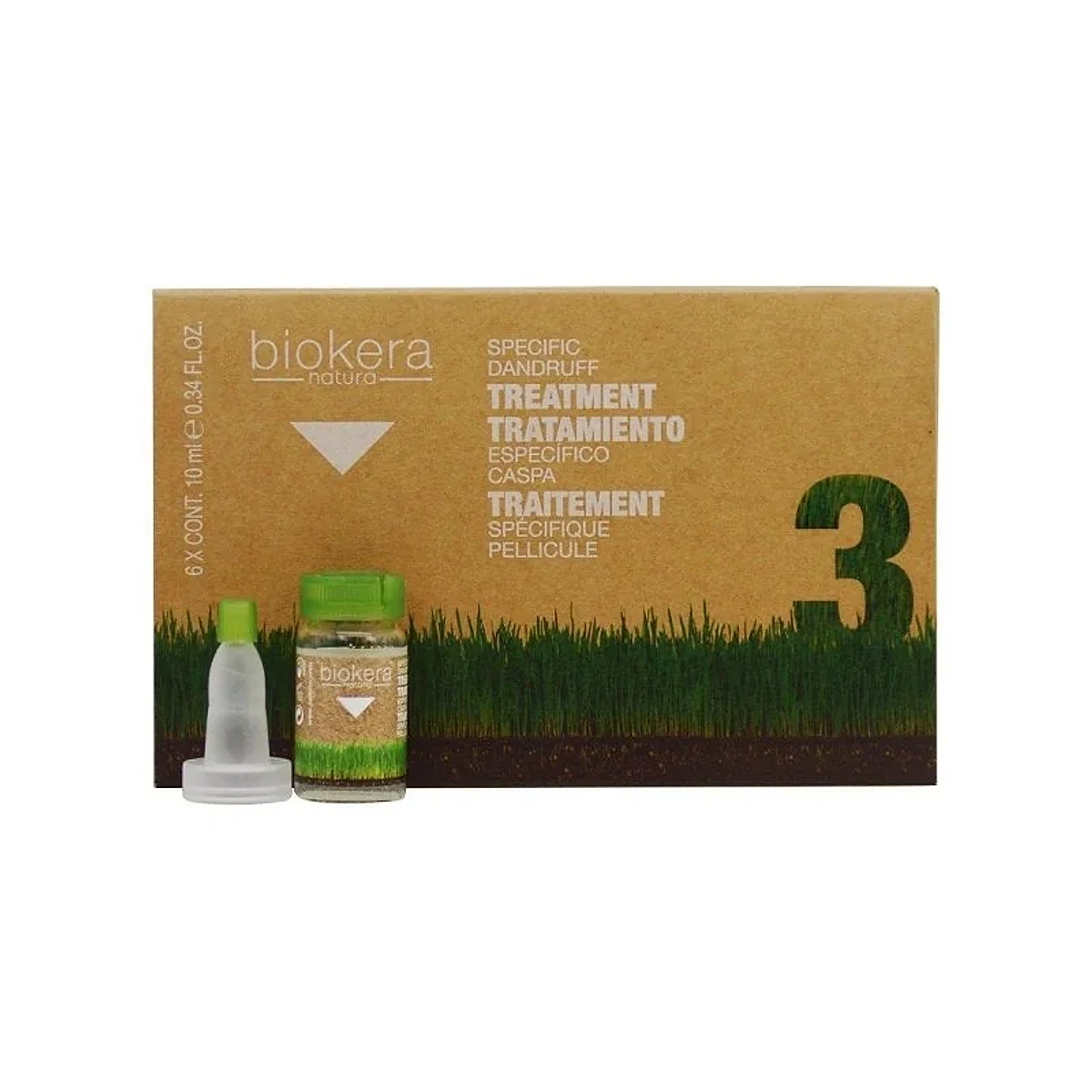 BIOKERA NATURE TRAITEMENT ANTI-PELLICULAIRE INTENSIF 6 AMP 10ML