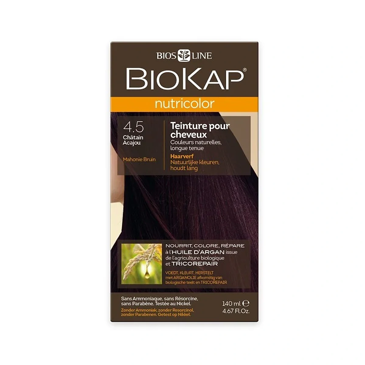 Biokap – Nutricolor 4.5 Châtain acajou