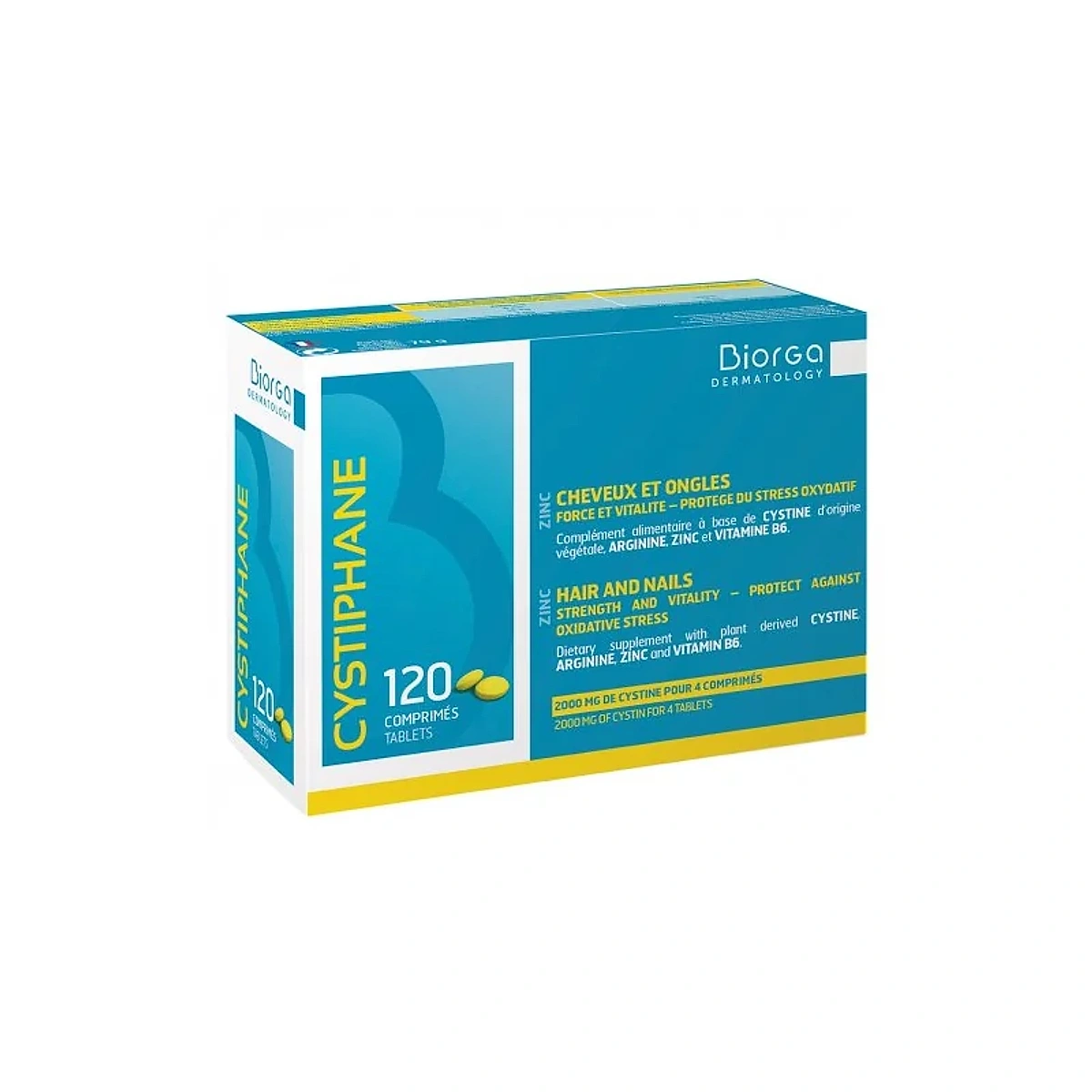 Biorga-Cystiphane Cheveux Et Ongles – 120 Comprimés