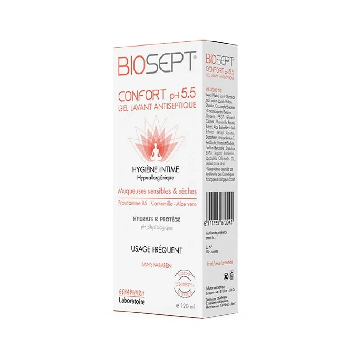 Biosept 5.5 Gel Nettoyant Traitant 120Ml