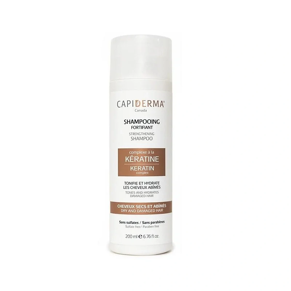 Capiderma – Shampoing Fortifiant à la Kératine – 200 ml