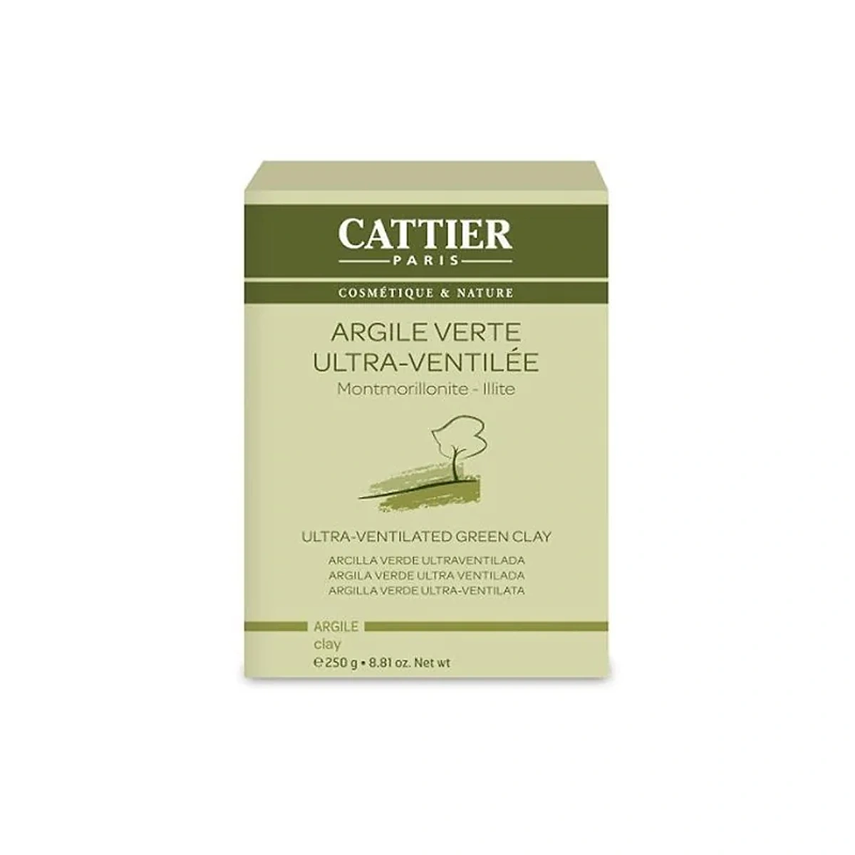 Cattier Argile Verte Ultra-Ventilee 250g