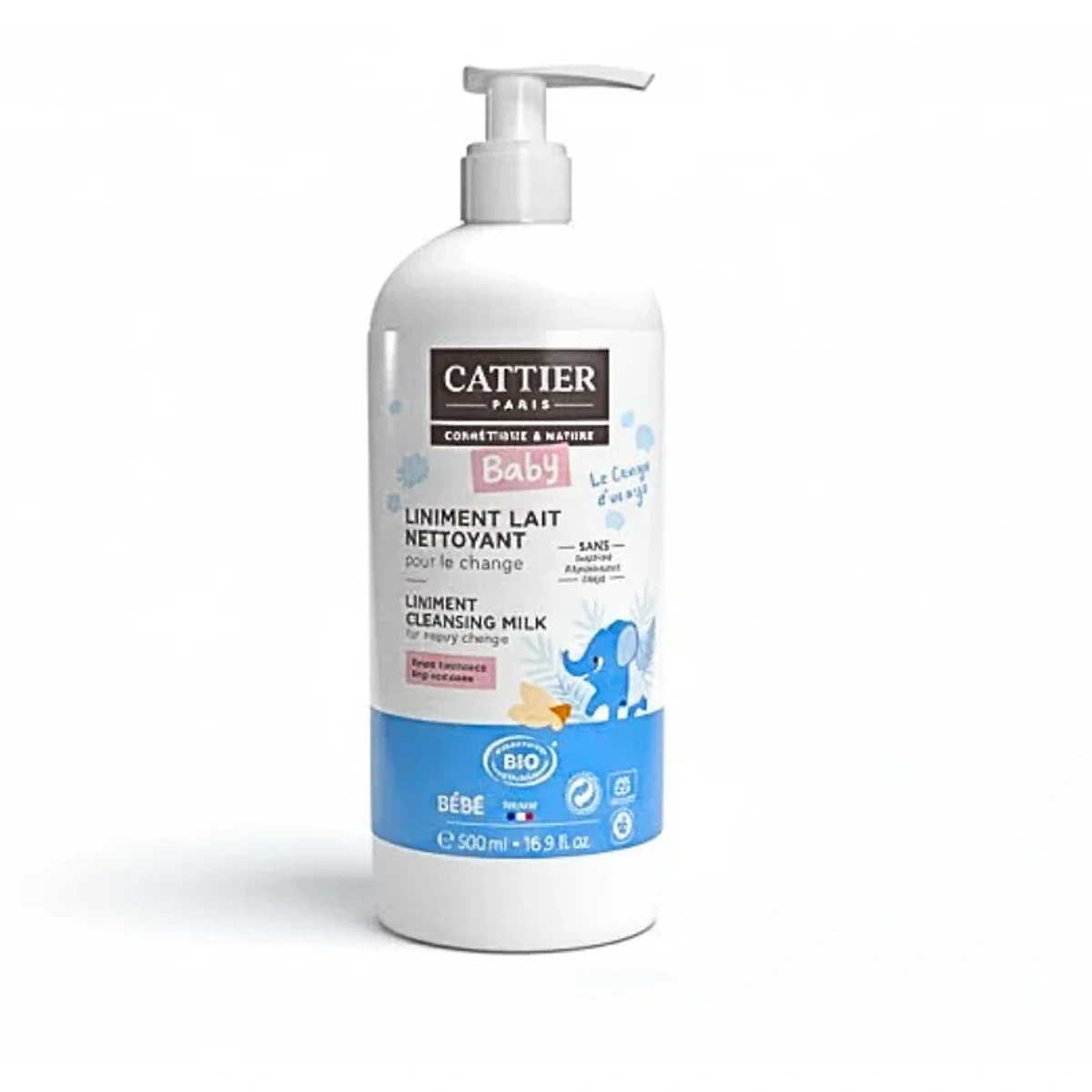 Cattier Baby Liniment Lait Nettoyant 500ml