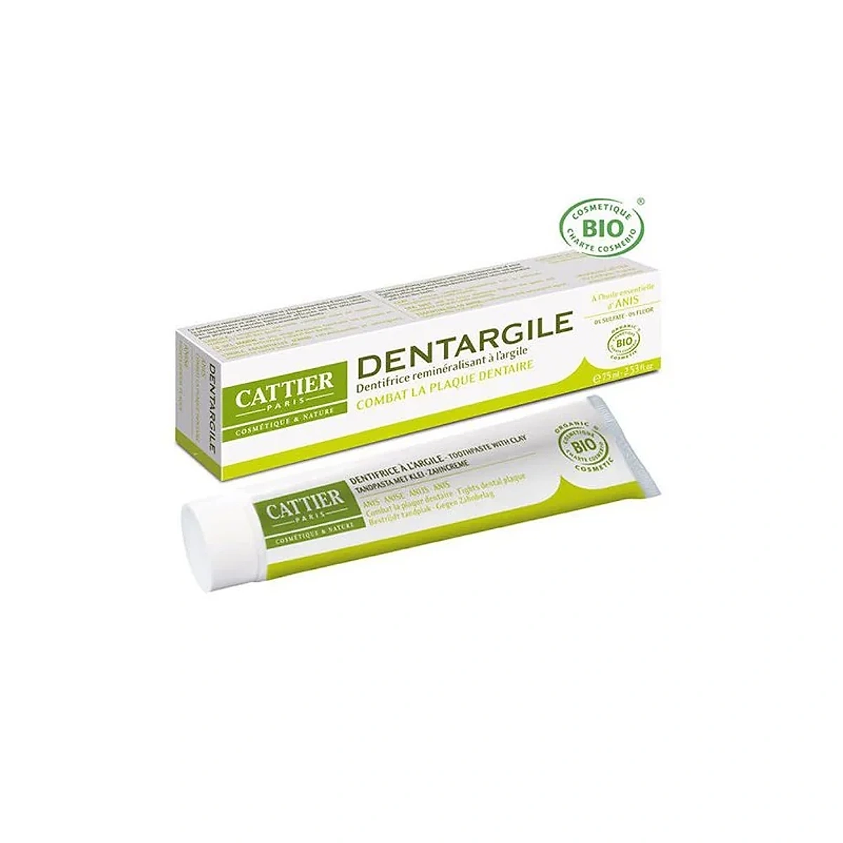 Cattier Dentargile Dentifrice Anis 75ml