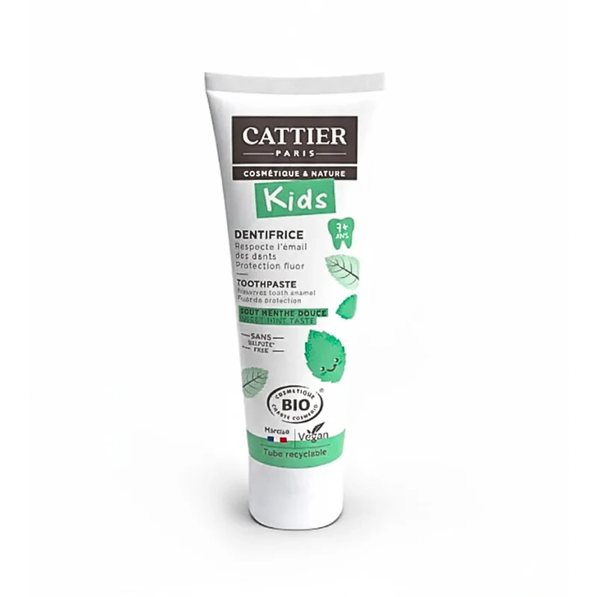 Cattier Dentifrice Kids +7 Gout Menthe Douce