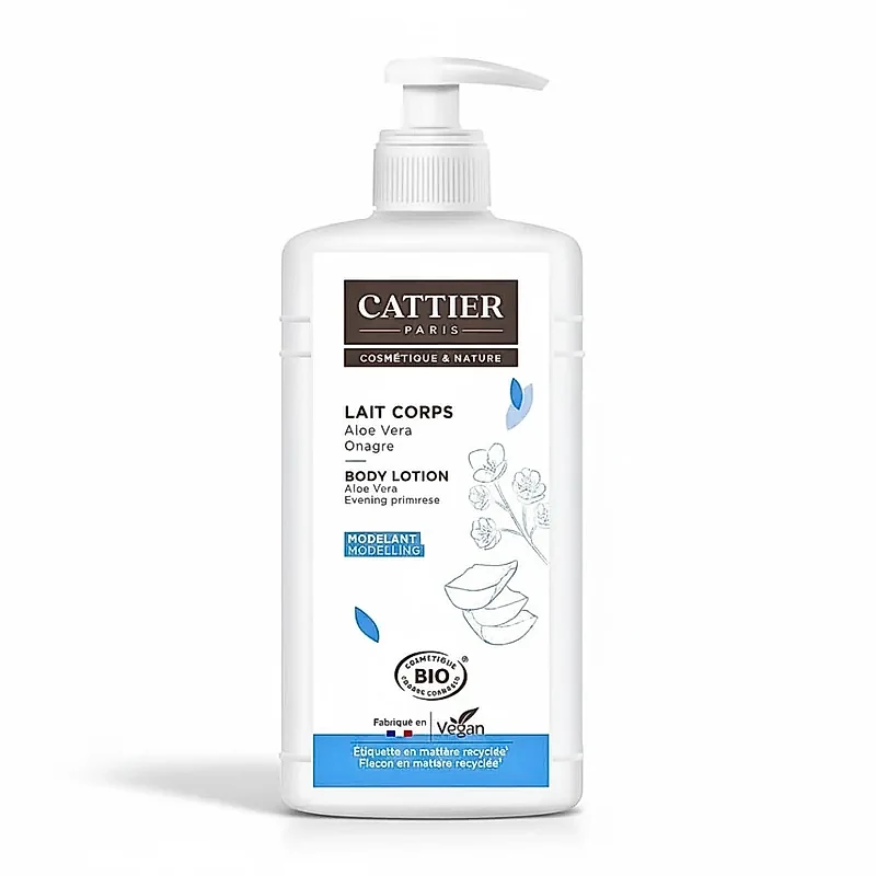 Cattier Lait Corps Huile D’onagre Parfum Aloe Vera 500ml