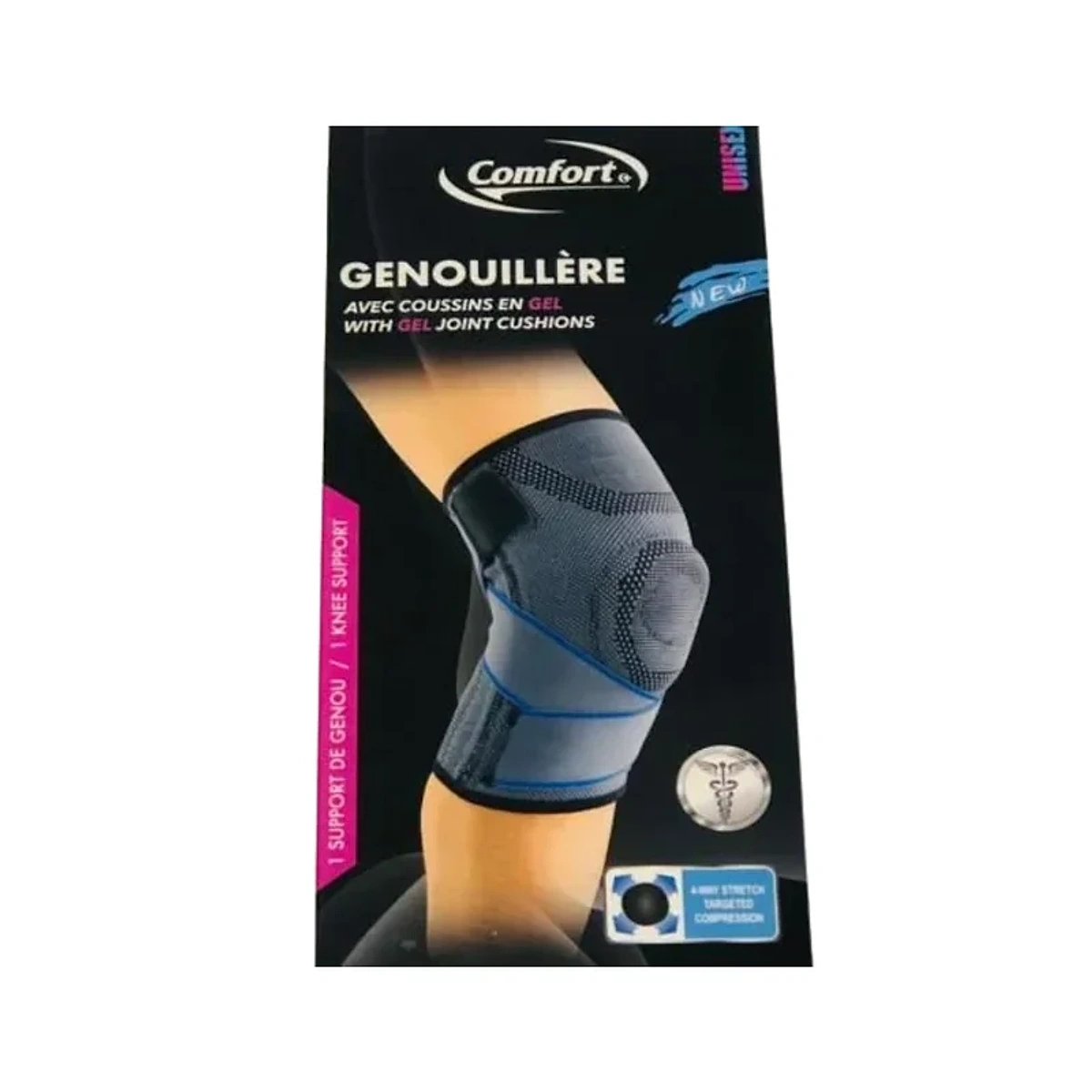 Comfort Genouillere Starpping Noir Large-Xlarge