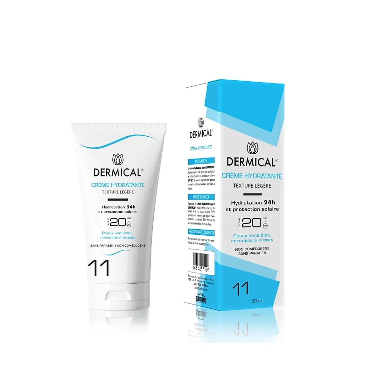 DERMICAL Crème Hydratante SPF20 50ml