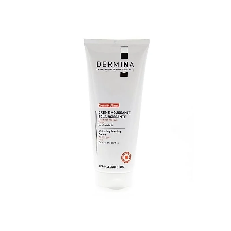 DERMINA SENSI-BLANC CREME MOUSSANTE ECLAIRCISSANTE VISAGE TOUS TYPES DE PEAUX 100ML