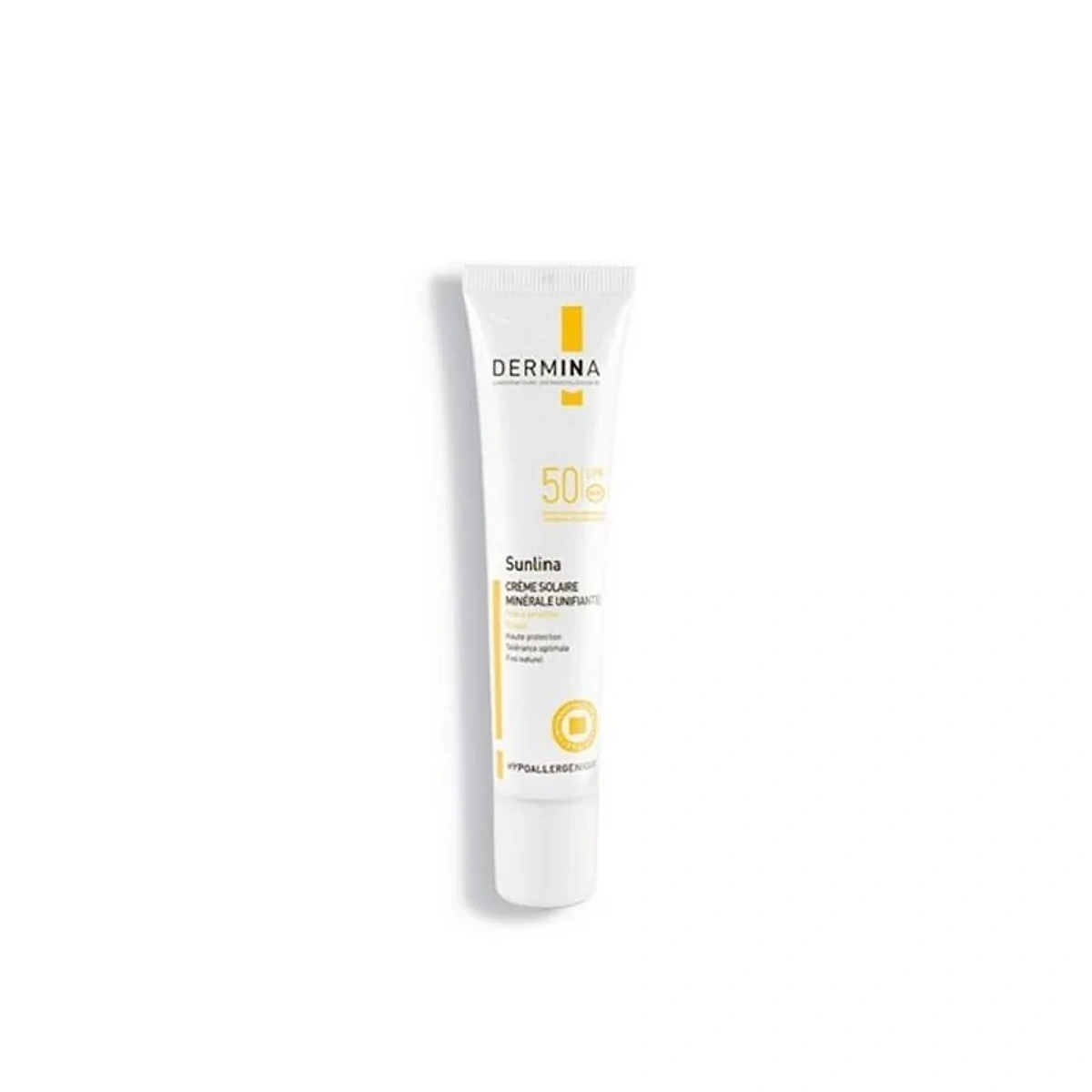 DERMINA SUNLINA Ecran Minérale Unifiante Peau Sensible spf50 40ml