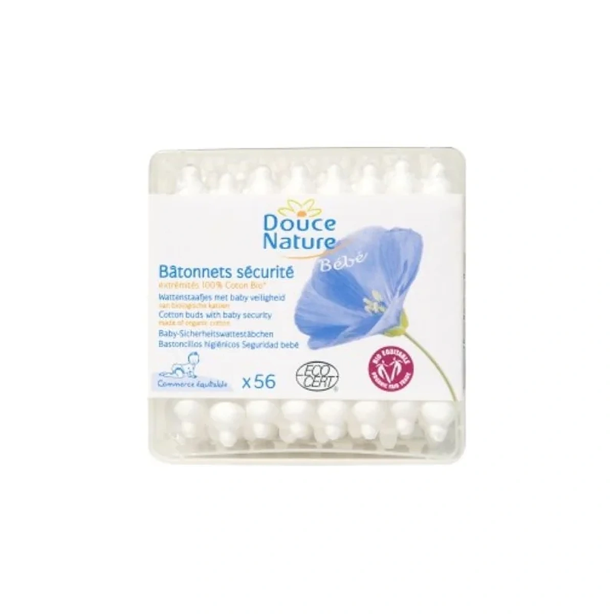 DOUCE NATURE BATONNETS SECURITE BEBE 56 UNITES