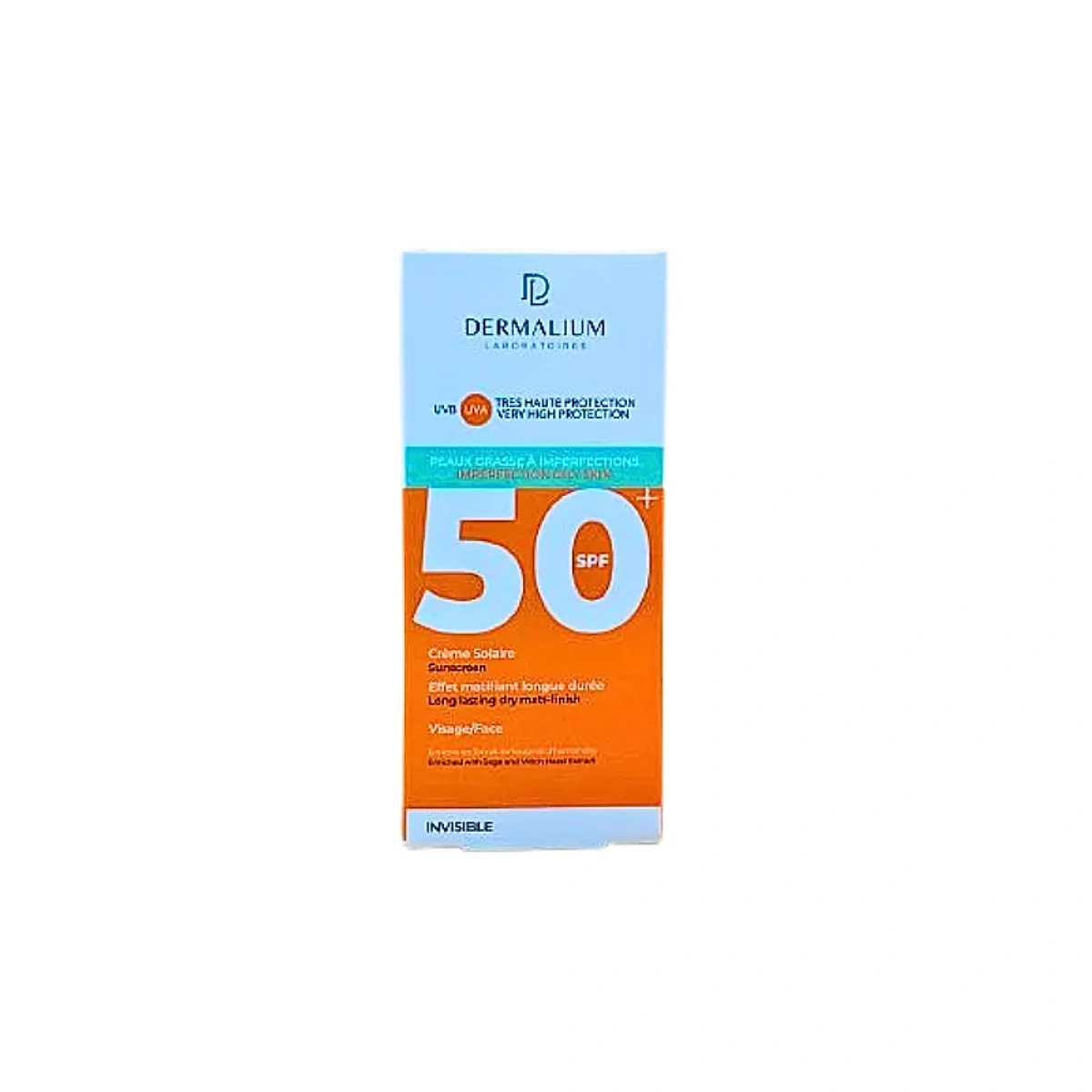 Dermalium Ecran Solaire Peaux Grasse A Imperfections Spf50+ 50ml