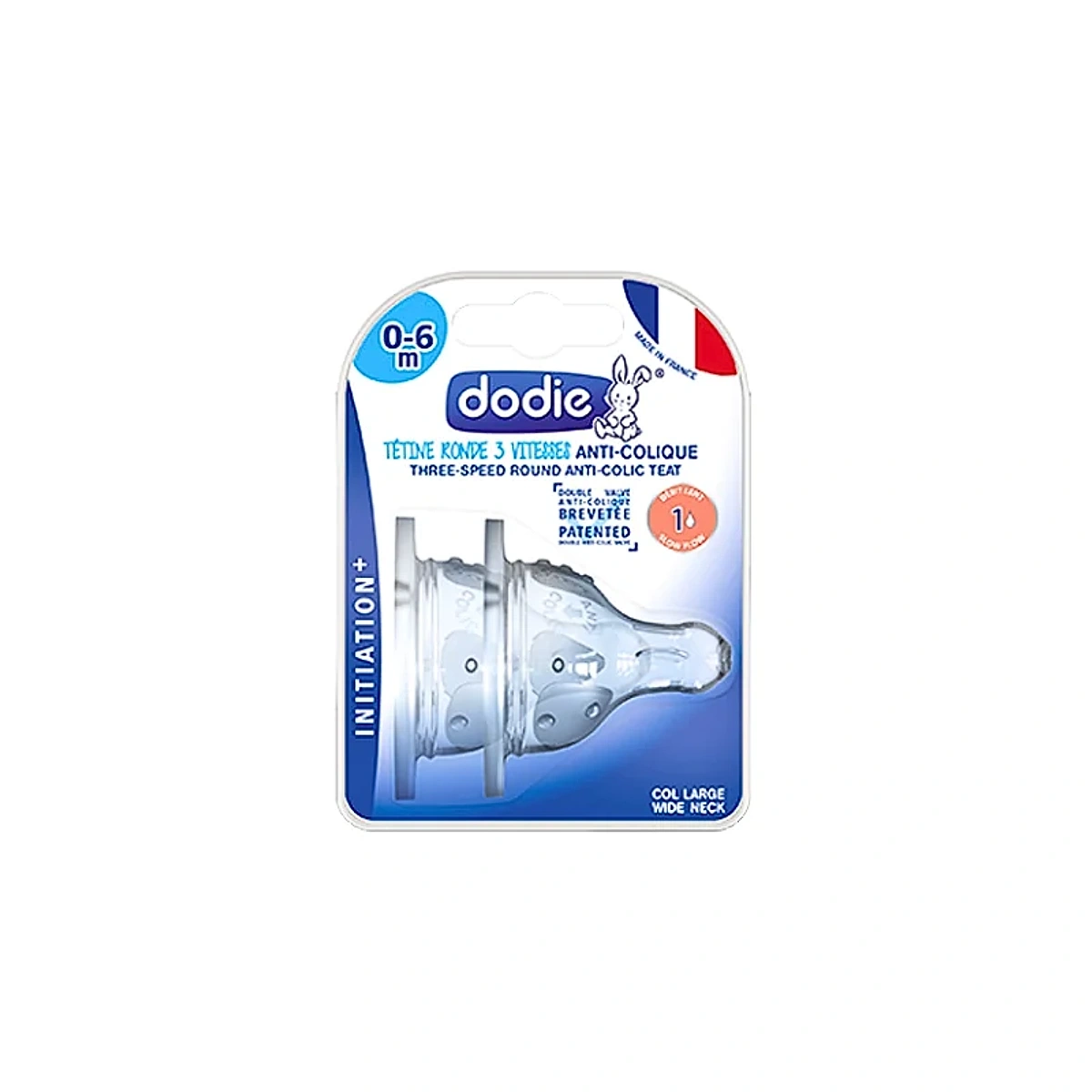 Dodie Tetine Initiation +Anti Colique D1 0-6 M