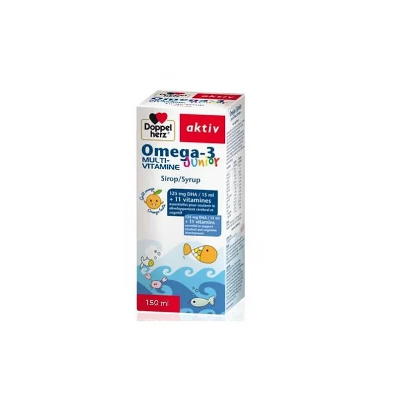 Doppel Herz Aktiv Omega-3 Junior Multivitamine Sirop 150ml