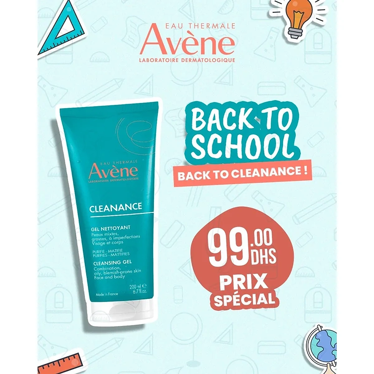 EAU THERMALE AVÈNE – Cleanance Gel nettoyant 200 ml