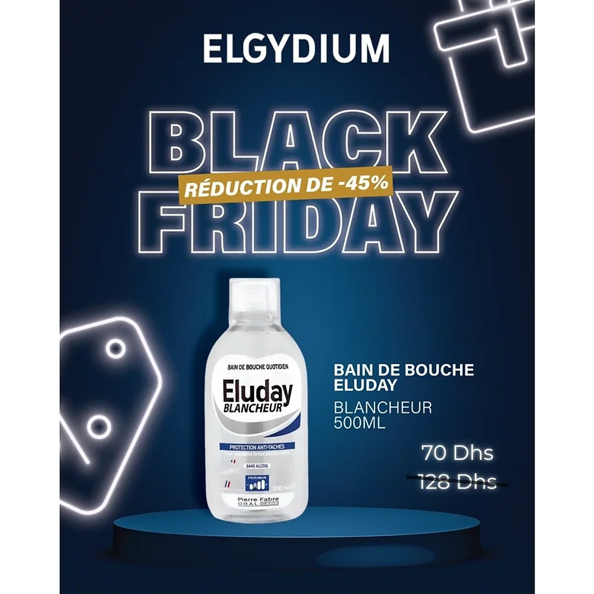 Eluday Bain de Bouche Blancheur 500ml