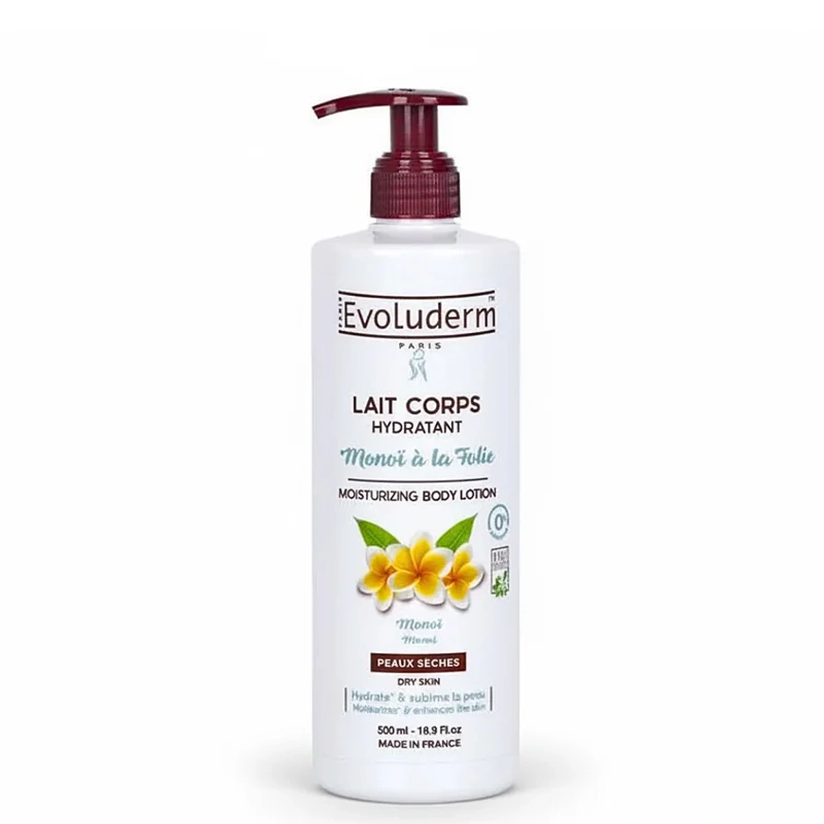 Evoluderm Lait Corps Monoi A La folie 500ml