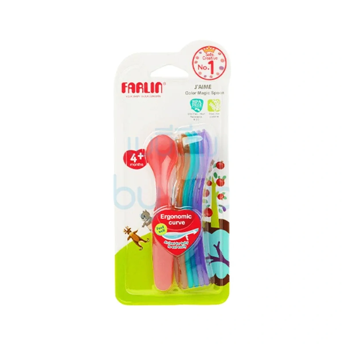 Farlin Cuillere Couleur 7 Pieces +4m BF-237B