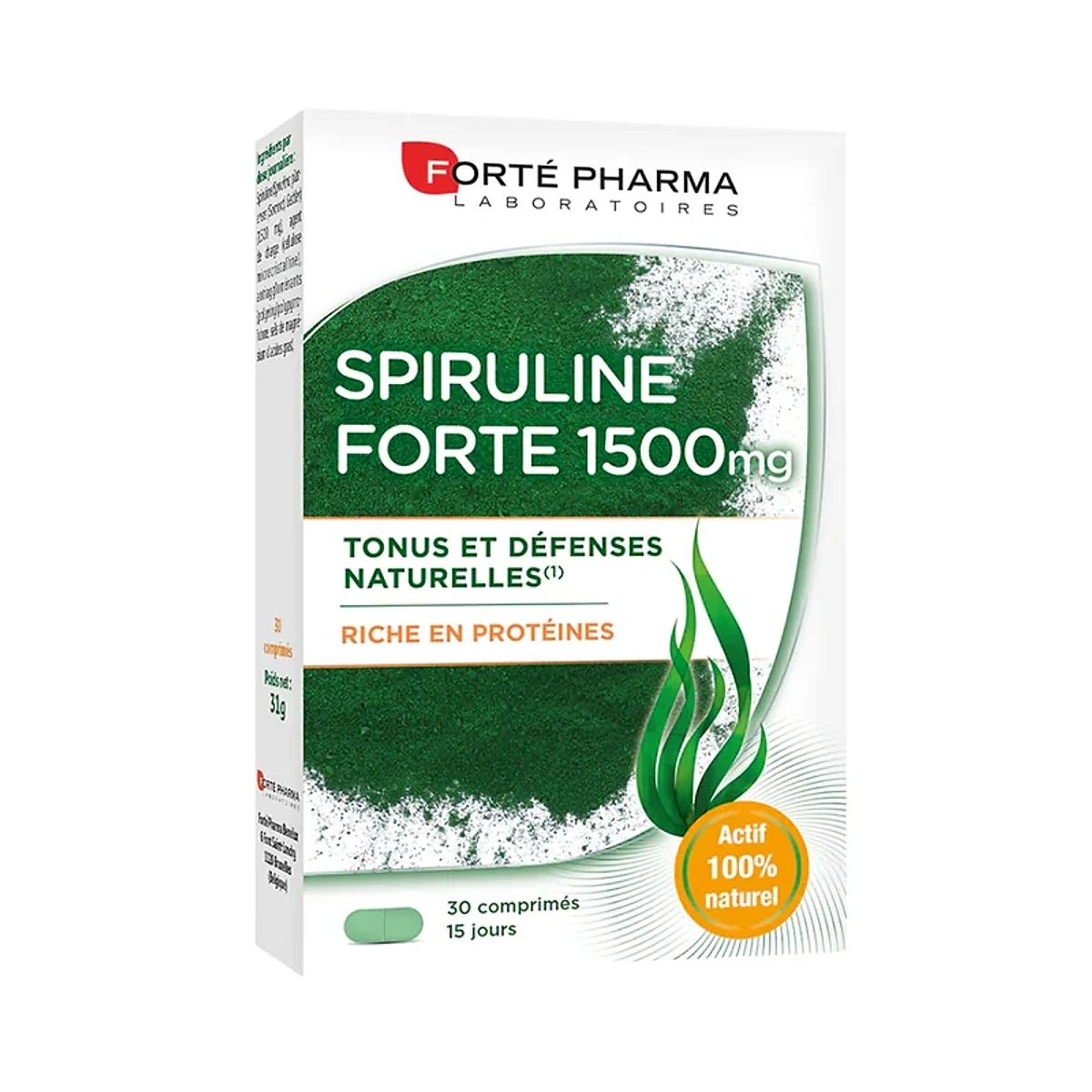 Forte Pharma Spiruline Forte 1500mg 30 Comprimes