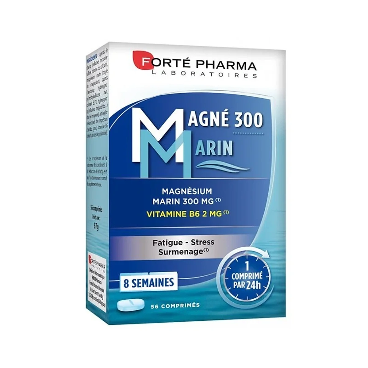 Forté Pharma Magnésium 300 Marin – 56 Comprimés