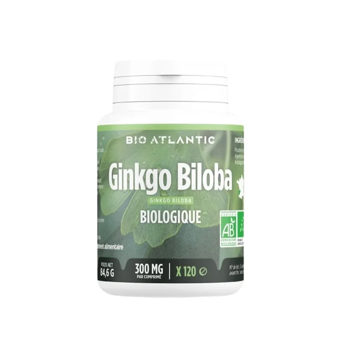 GPH Bio Atlantic Ginkgo biloba Bio 120comprimés 300mg