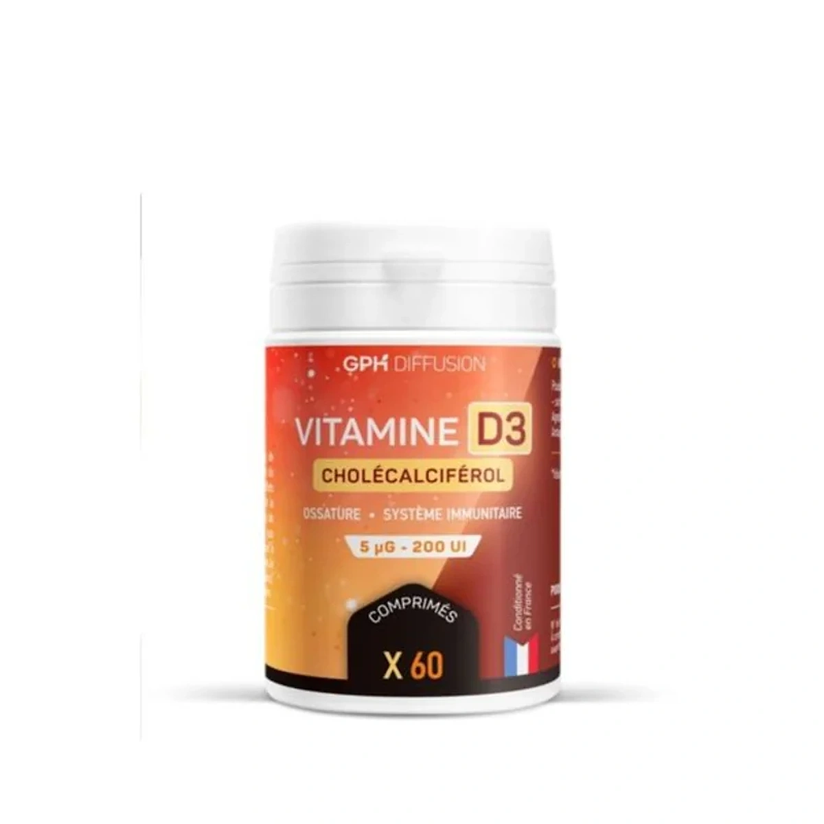 GPH Vitamine D3 60 Comprimes