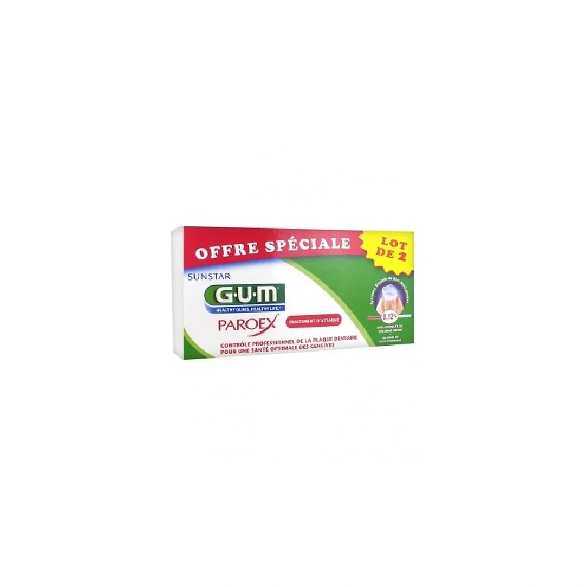Gum 2 Dentifrice Paroex N1770/2 pack