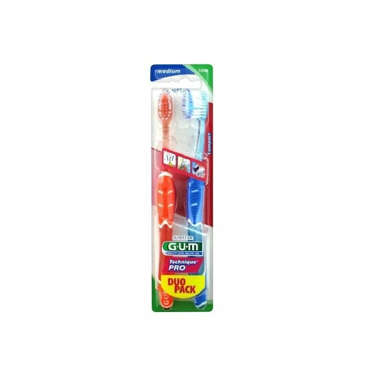 Gum Brosse à Dent Thechnique Pro Duo Souple 1525