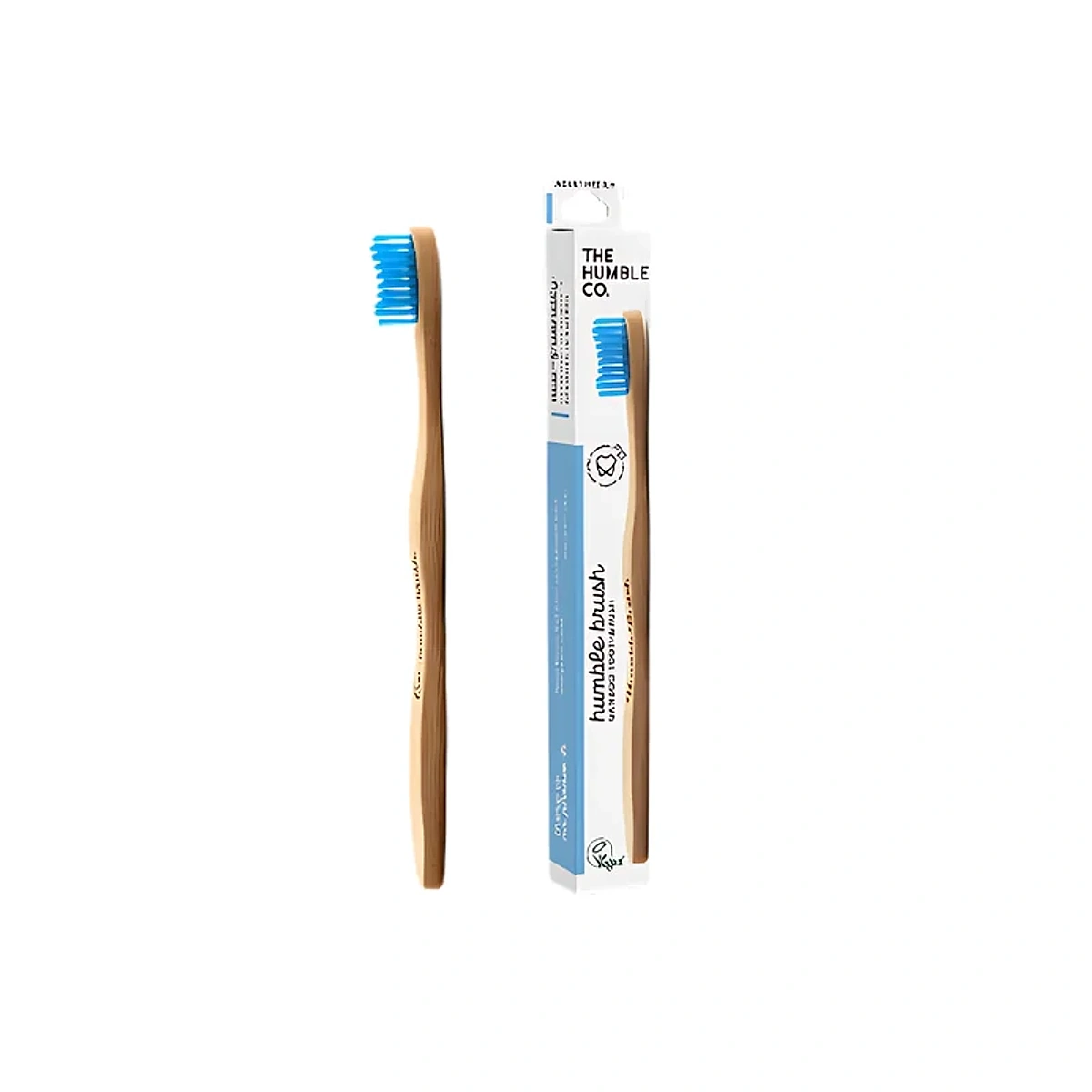 HUBMLE BROSSE A DENTS BAMBOU ADULTE BLUE
