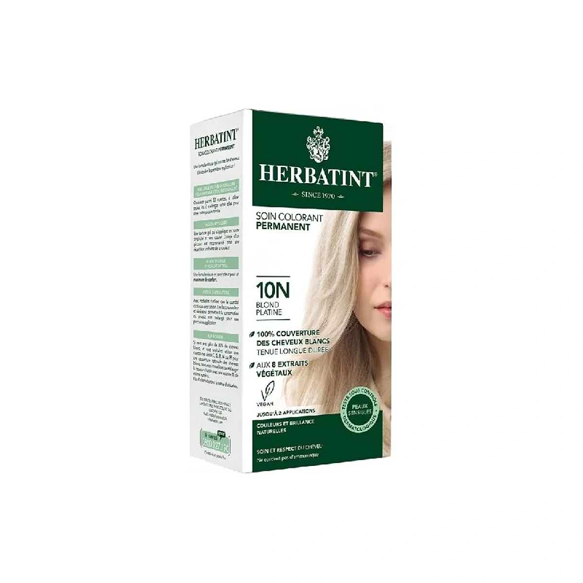 Herbatint Soin Colorant Permanent 10N