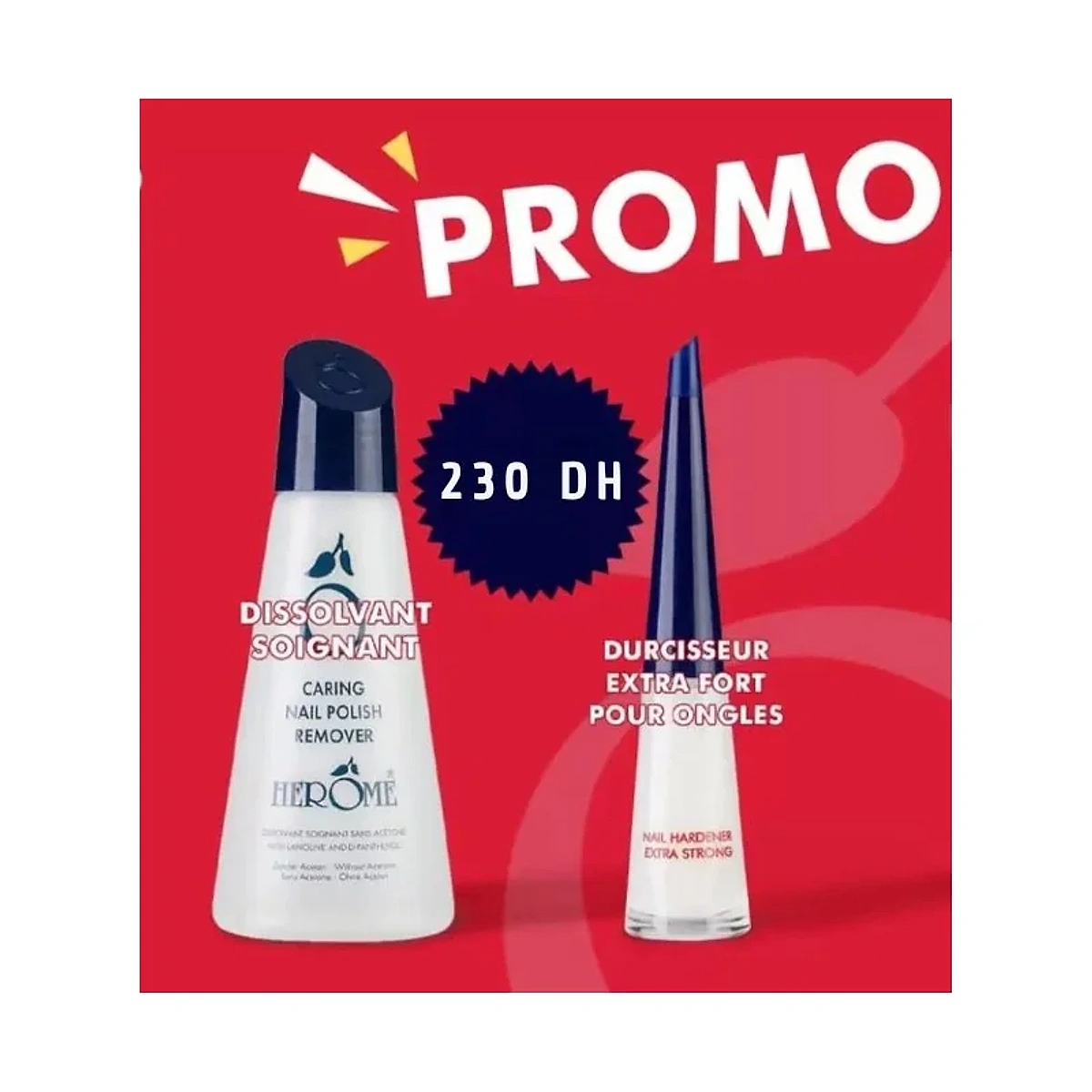 Herome Durcisseur Extra Fort Pour Ongles+ Dissolvant