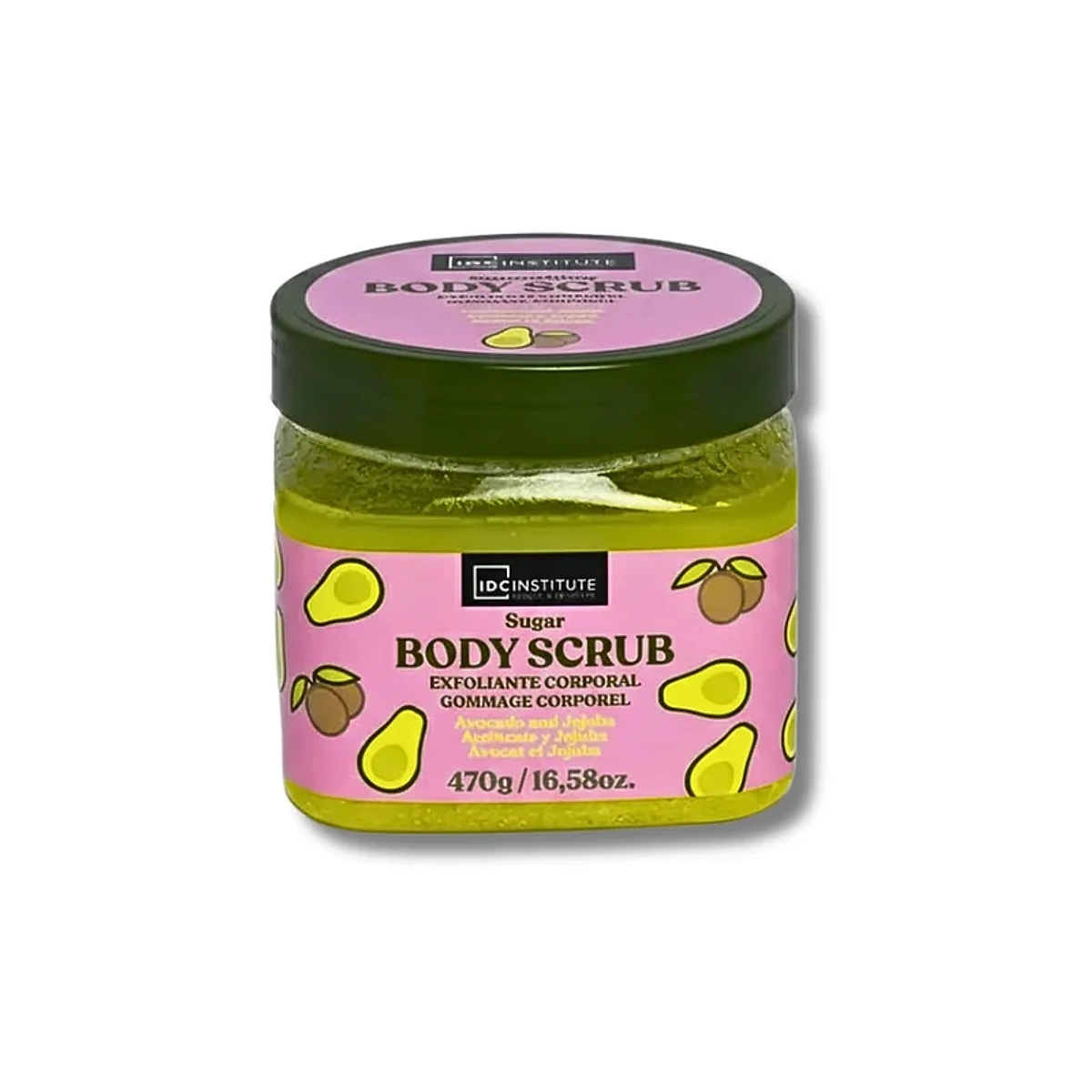 IDC Institute Gommage Corps Au Sucre A L’huile D’avocat Et Jojoba 470g
