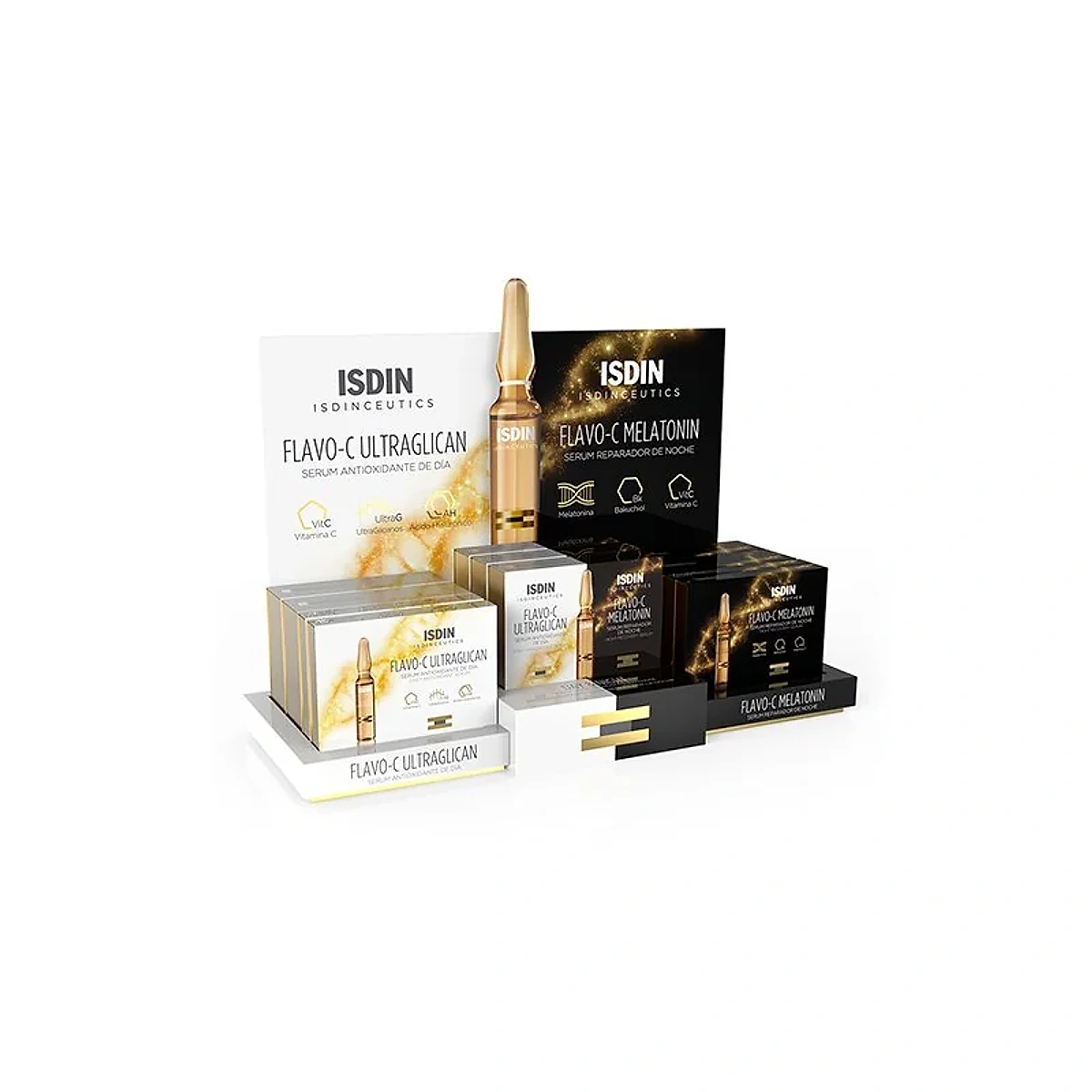 Isdin Flavo-C serum jour et nuit 48h 10+10ampoules