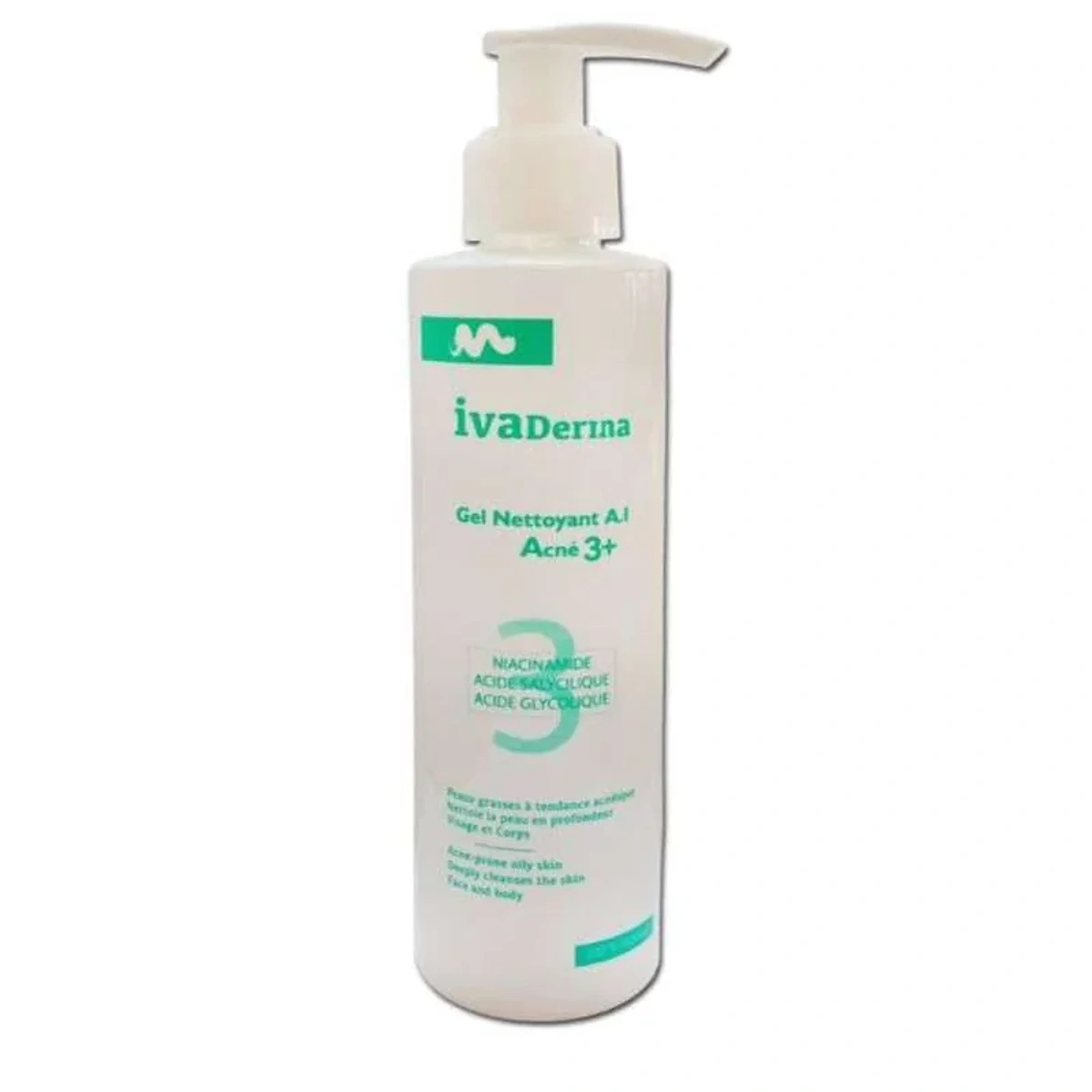 Ivaderma Gel Nettoyant A.I Acne 3+ 200ml