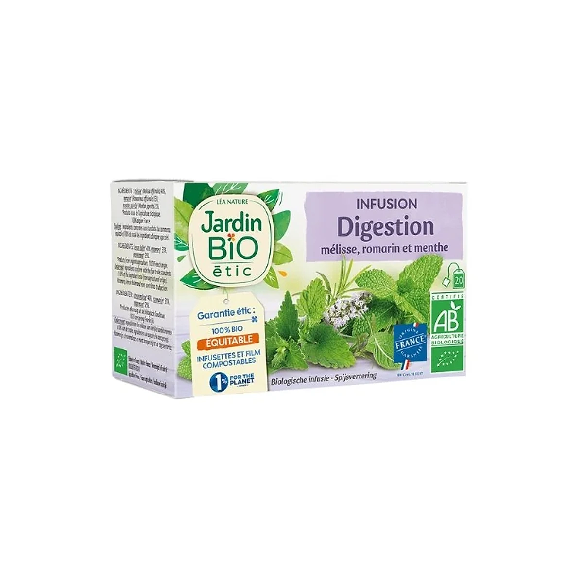 JARDIN BIO INFUSION DIGESTION 20 SACHET
