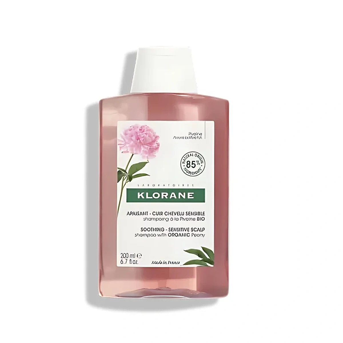 KLORANE APAISANT Shampoing Anti-irritation et Protecteur à la Pivoine BIO 200 ml