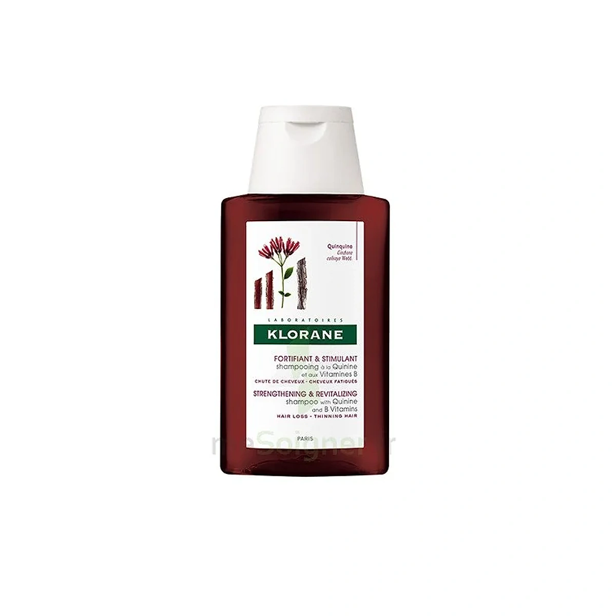 Klorane – Shampoing fortifiant à la Quinine & Edelweiss BIO – Chute de cheveux, cheveux fatigués 400 ml