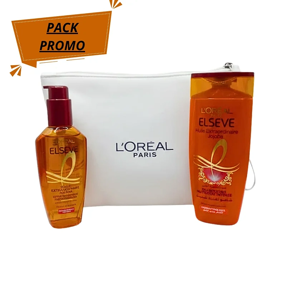 L’Oreal Serum Oil Midnight+Shampoing 200ml +Trousse Blanche Pack