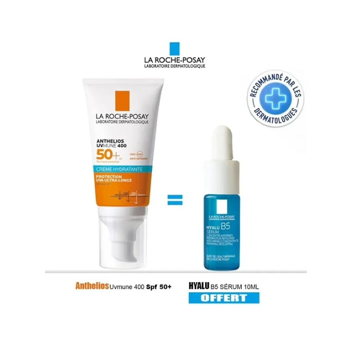 La Roche Posay Anthelios Creme Fondante UVMUNE 400 50ml+ Hyalu B5 Mini Offerte