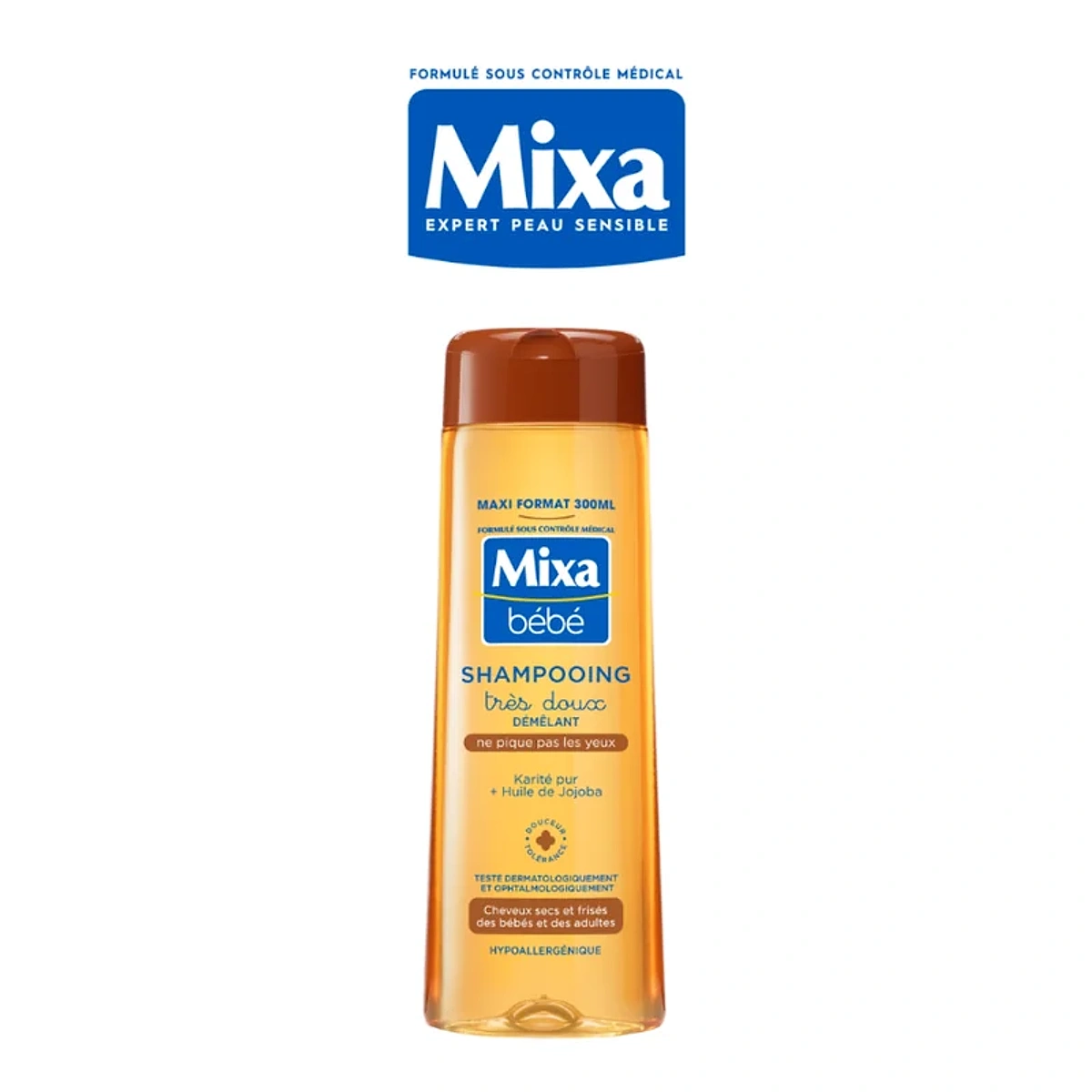 MIXA Shampooing Démêlant Très Doux Karité 300ml