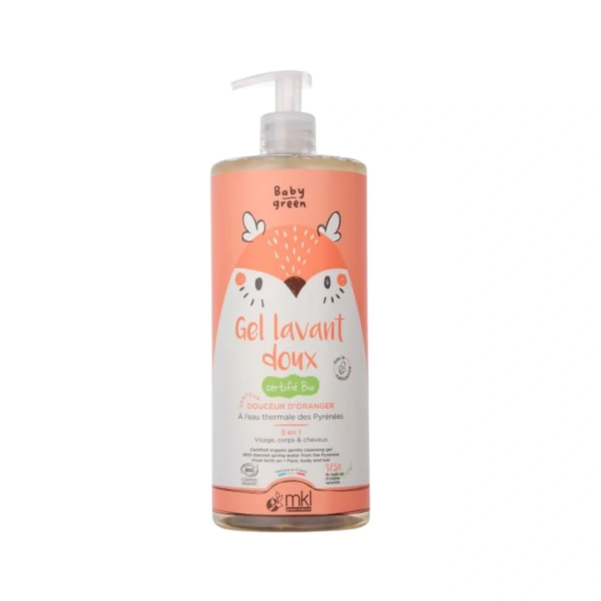 MKL Baby Green Gel Lavant Doux Bio 1L
