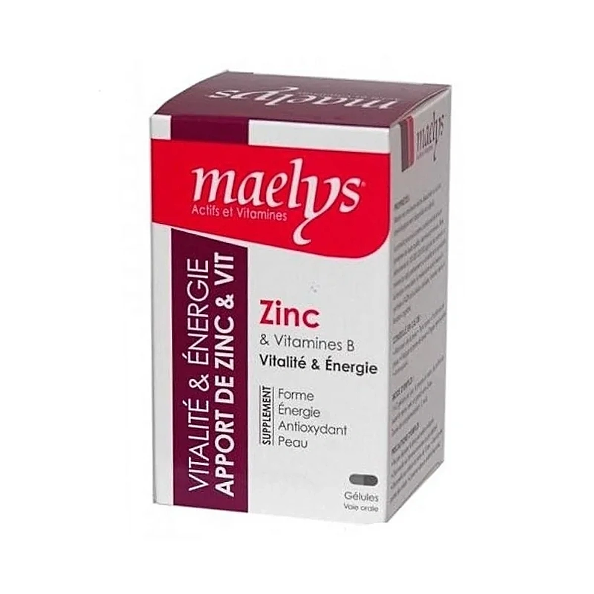 Maelys Zinc et Vitamines B -30 Gélules