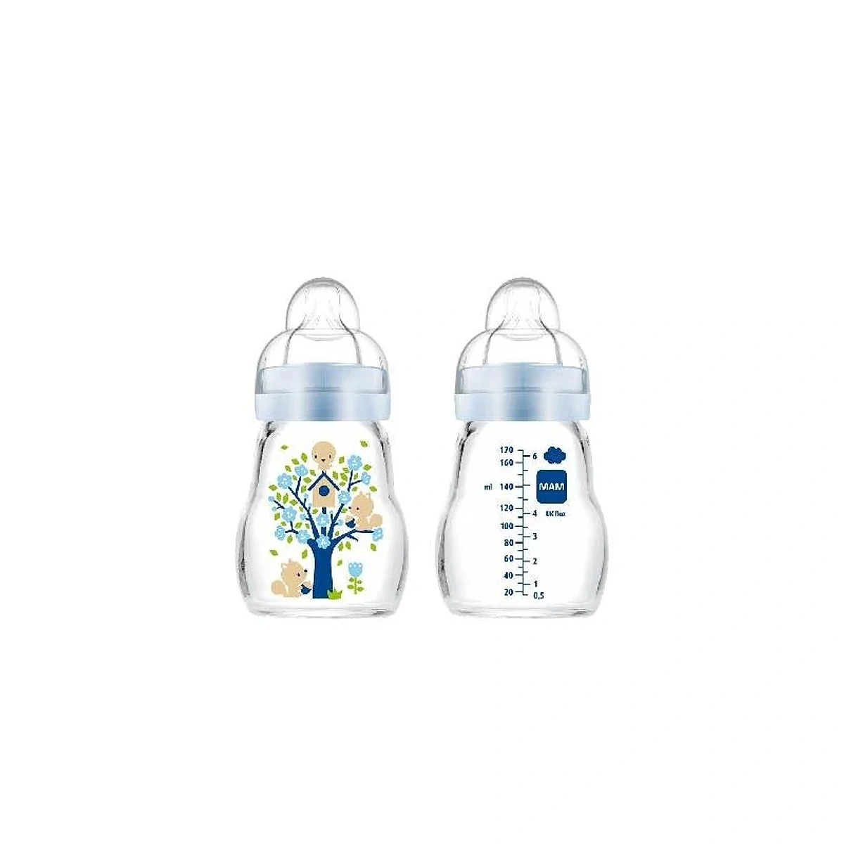 Mam Baby Biberon en verre +0m 170ml