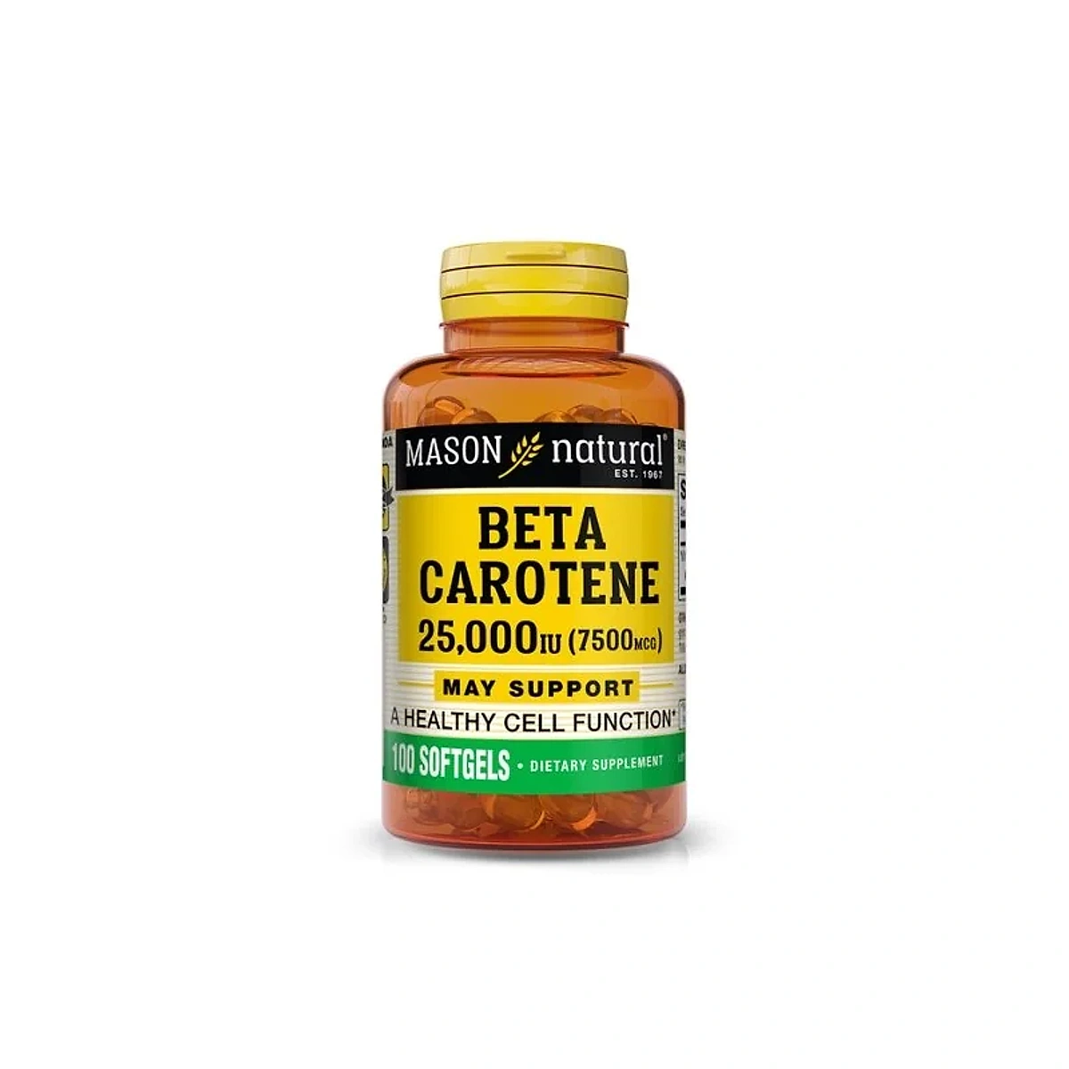 Mason Natural Beta Carotene 100 Softgels