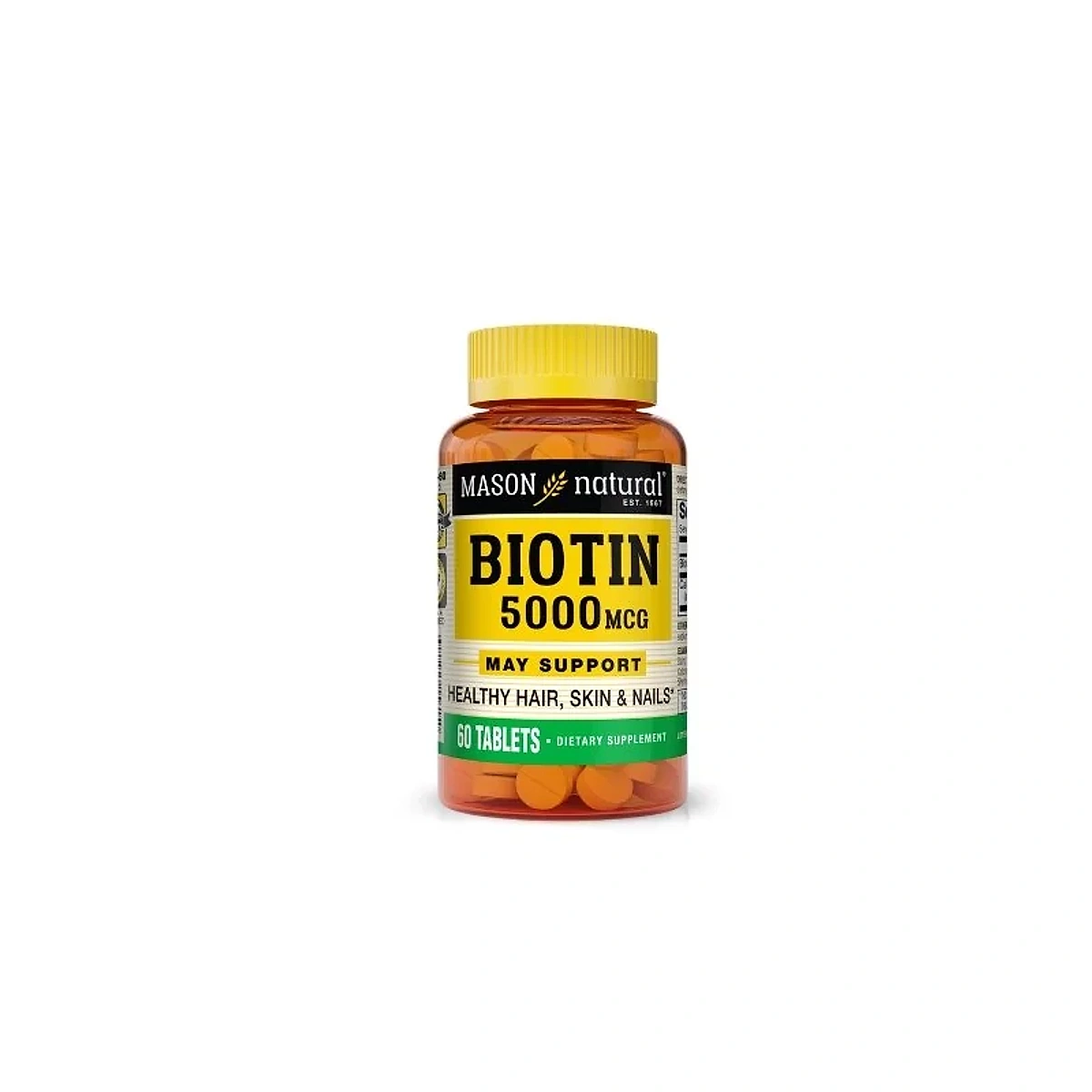 Mason Natural Biotin 60 Softgels