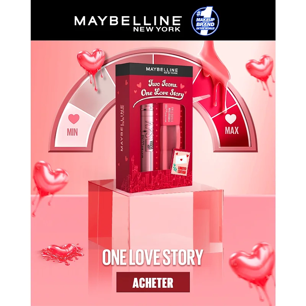 Maybelline Saint Valentin Teddy 55+Sky High Pack